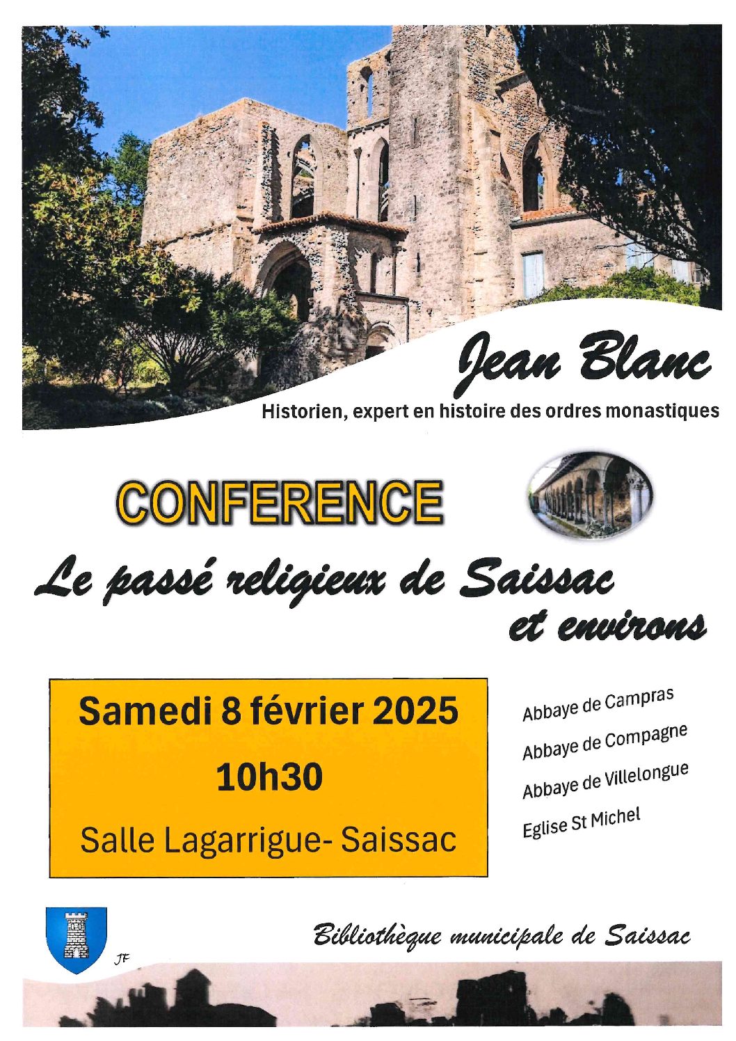 Conférence Jean Blanc salle Lagarrigue